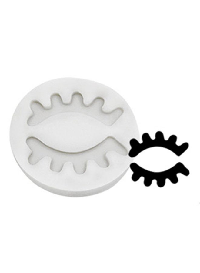 آيسانك قوالب مخبوزات زينة بتصميم حاجب العين أبيض 5.6x5.6x0.3سم - Image 1