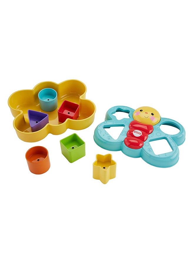 فيشر برايس لعبة تصنيف الأشكال بنمط فراشة للأطفال الصغار - Image 2