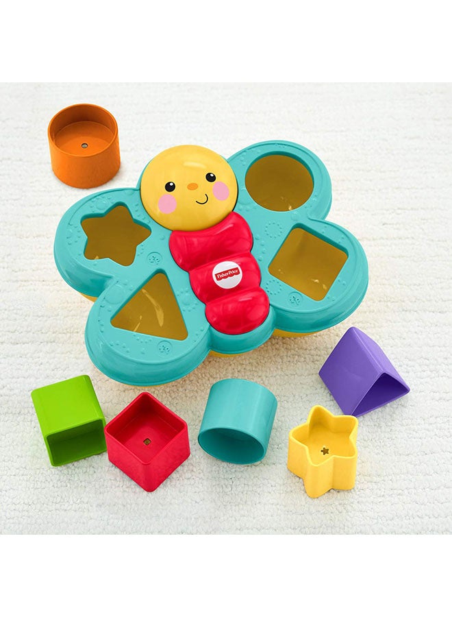 فيشر برايس لعبة تصنيف الأشكال بنمط فراشة للأطفال الصغار - Image 5