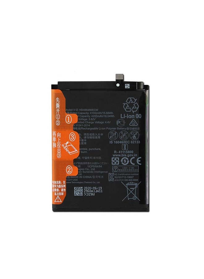 Captaintech 4200.0 mAh Replacement Battery For Huawei P30 Pro Mate20 Pro Black  - Image 1