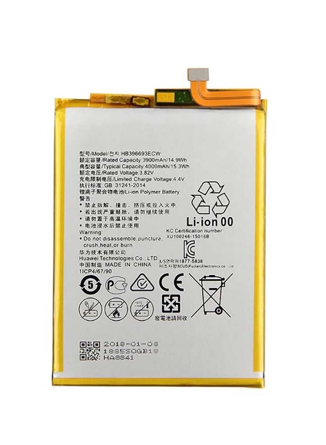 كابتن تيك - بطارية بديلة لهواتف هواوي مايت 8 4000.0 mAh - Image 1