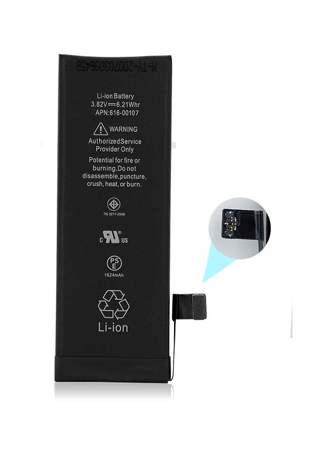 Captaintech 1624.0 mAh Replacement Battery For Apple iPhone 5se Black - Image 1