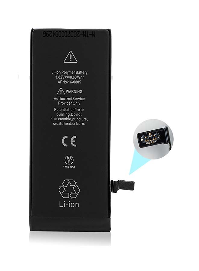 Captaintech 1715.0 mAh Replacement Battery For Apple iPhone 6s Black  - Image 1