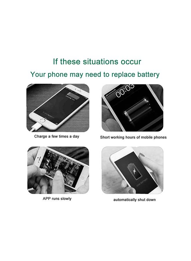 Captaintech - 1960.0 mAh Replacement Battery For Apple iPhone 7 Black - Image 1