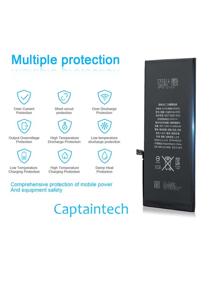 كابتن تيك بطارية بديلة لهاتف أبل آيفون XR 2942.0 mAh أسود - Image 4