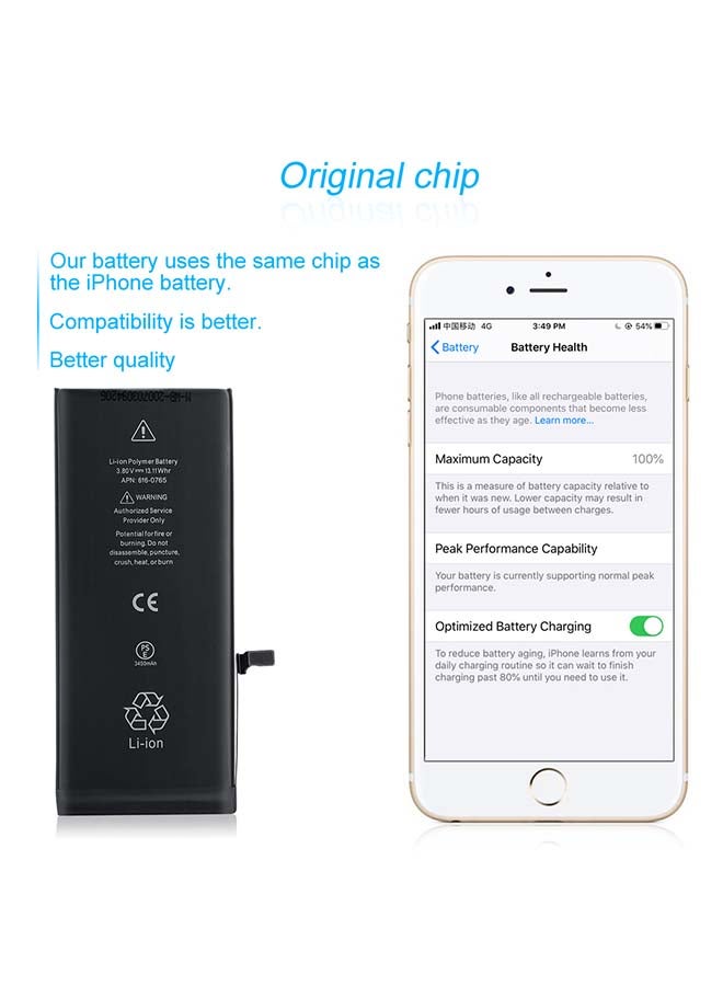 Captaintech 2658.0 mAh Replacement Battery For Apple iPhone XS Black - Image 3