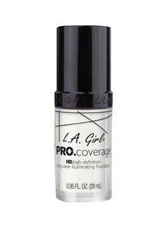 LA Girl Pro Coverage HD Long Wear Illuminating Foundation GLM641 White  - Image 1