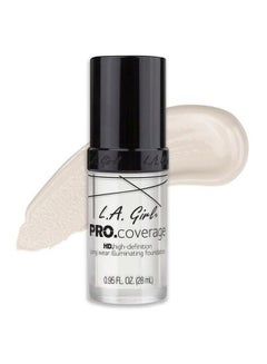 LA Girl Pro Coverage HD Long Wear Illuminating Foundation GLM641 White  - Image 2
