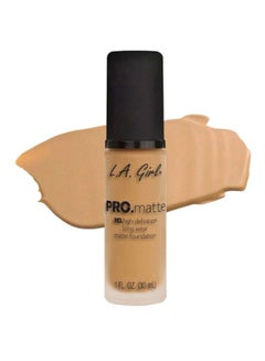 LA Girl Pro-Matte HD High Definition Long Wear Matte Foundation Natural  - Image 2
