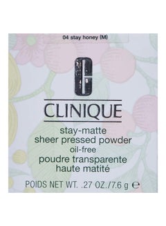 CLINIQUE Stay Matte Sheer Pressed Powder 04 Stay Honey  - Image 2