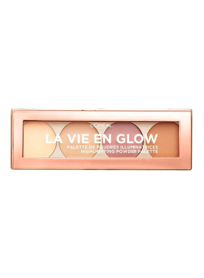 L'OREAL PARIS La Vie En Glow Highlighting Powder Palette Warm Glow  - Image 1