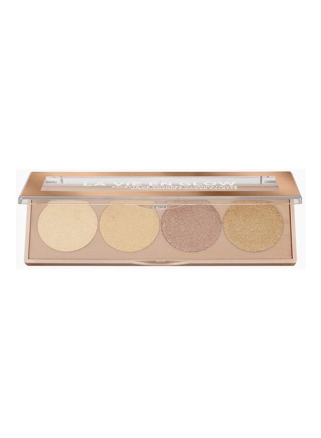L'OREAL PARIS La Vie En Glow Highlighting Powder Palette Warm Glow  - Image 3