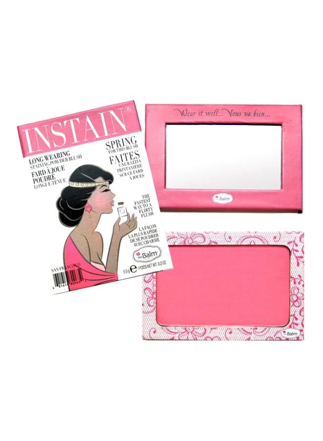 theBalm - Instain Long-Wearing Powder Staining Blush Lace Bright Pink - Image 1
