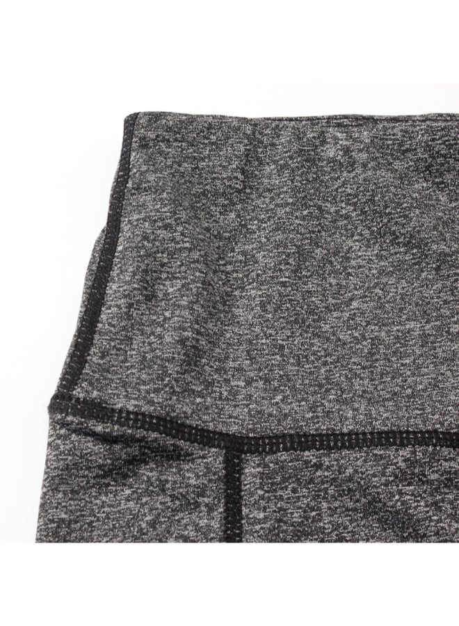 Side Pocket Tummy Control Workout Shorts Dark Gray  - Image 5