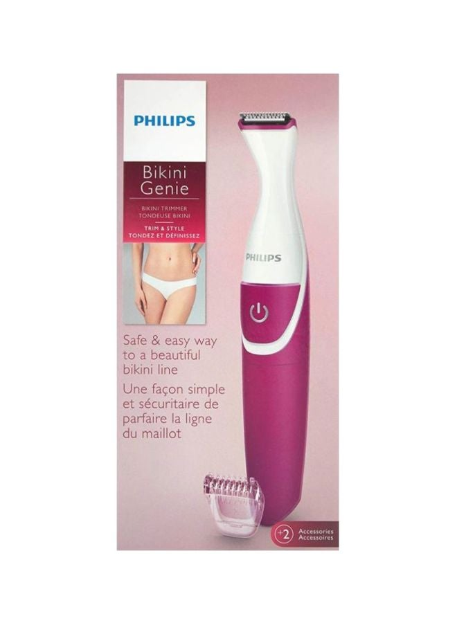 Philips BikiniGenie Cordless Trimmer Pink/White 14 x 8 x 10cm - Image 5