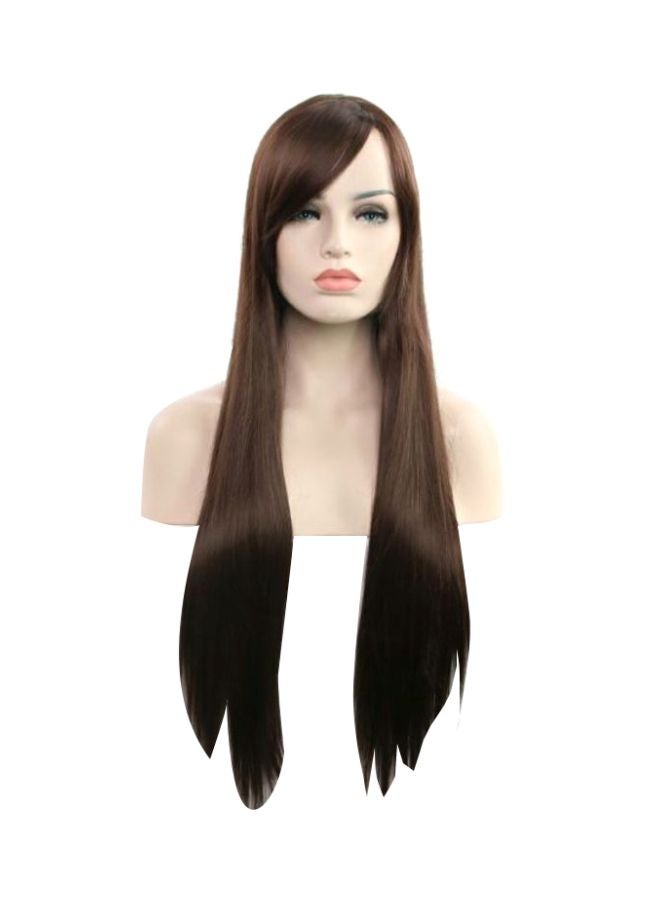 Voberry Long Straight Wig Brown 8x4x4cm - Image 1