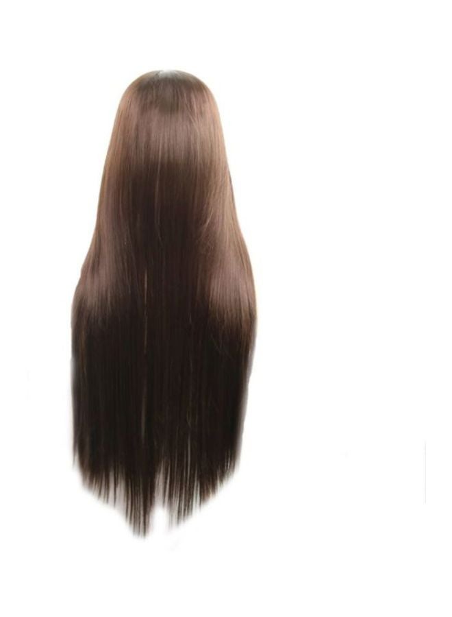 Voberry Long Straight Wig Brown 8x4x4cm - Image 2