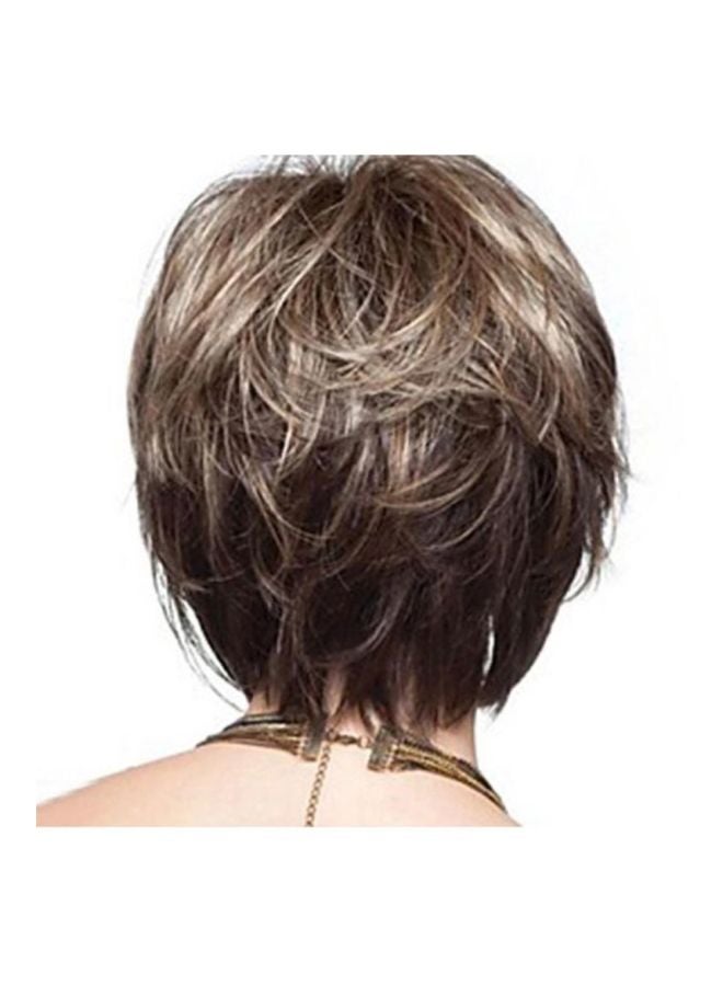 Voberry Full Cover Bang Wig WBF81220031_H Brown 28x15x5cm - Image 2