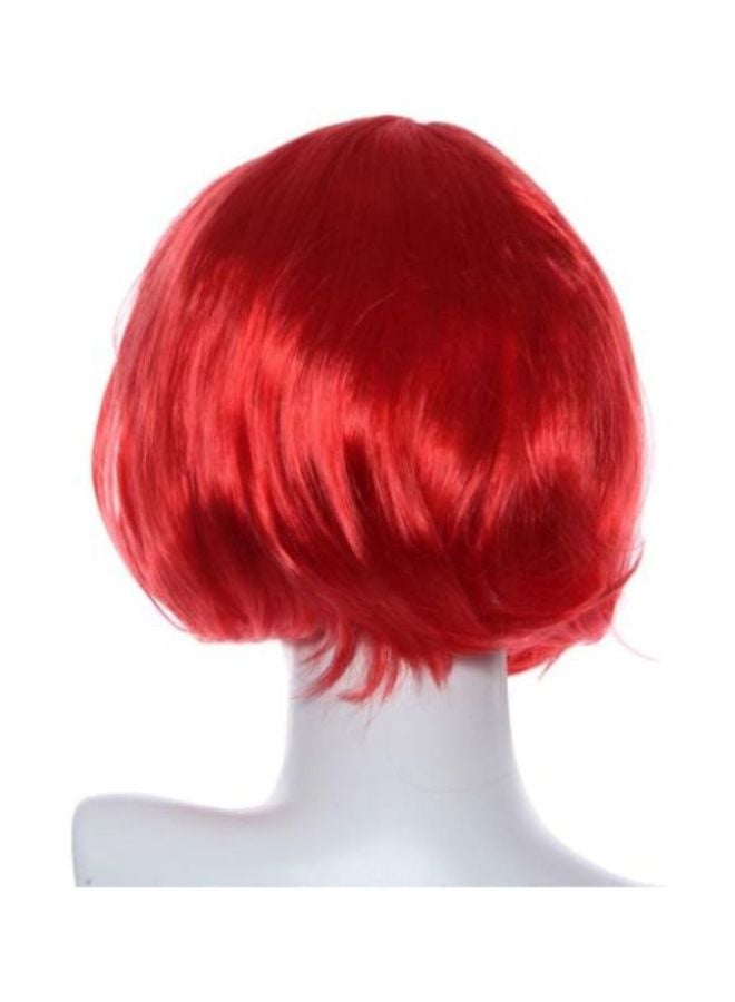 Voberry Masquerade Small Roll Bang Short Straight Hair Wig 27x15x1cm - Image 2