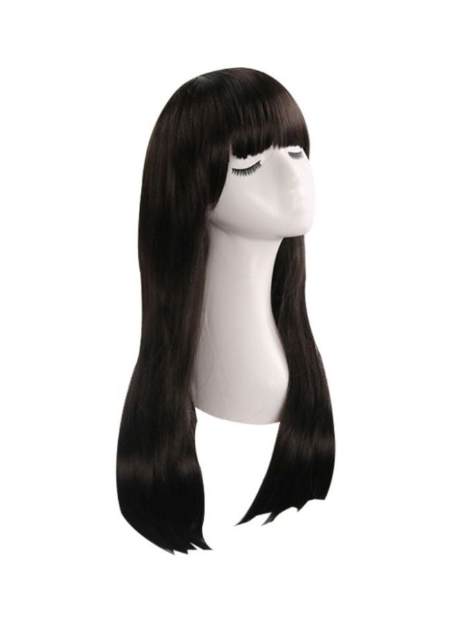 Voberry Long Straight Wig Black 8x4x4centimeter - Image 1