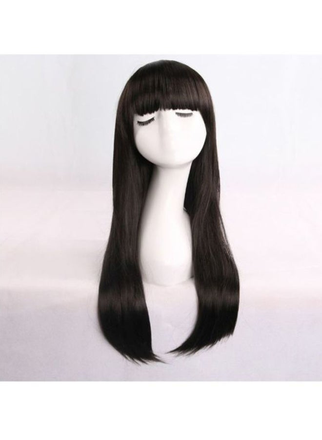Voberry Long Straight Wig Black 8x4x4centimeter - Image 3
