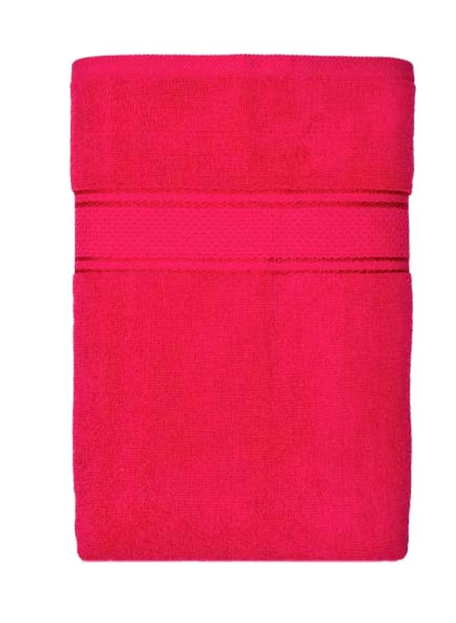 RISHAHOME 2-Piece Cotton Bath Towel Set Red 70x140cm  - Image 3