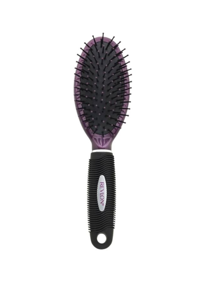 Revlon Comfort And Style Oval Cushion Brush Black/Purple  - Image 1