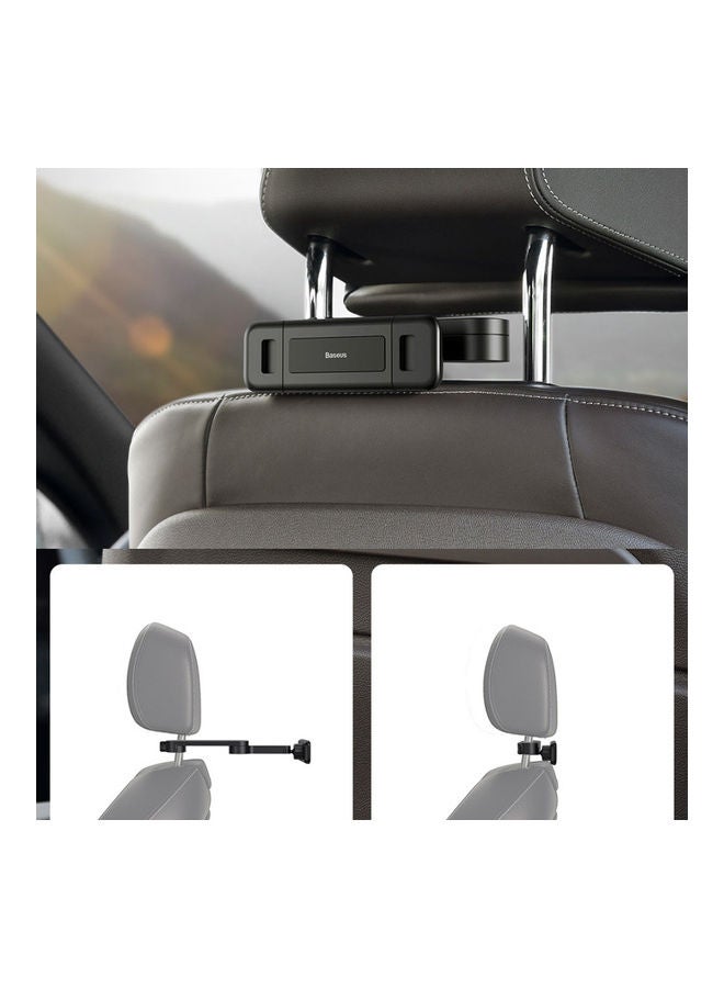 Baseus Car Phone Stand Back Seat Bracket Foldable Clip Mount Black  - Image 3