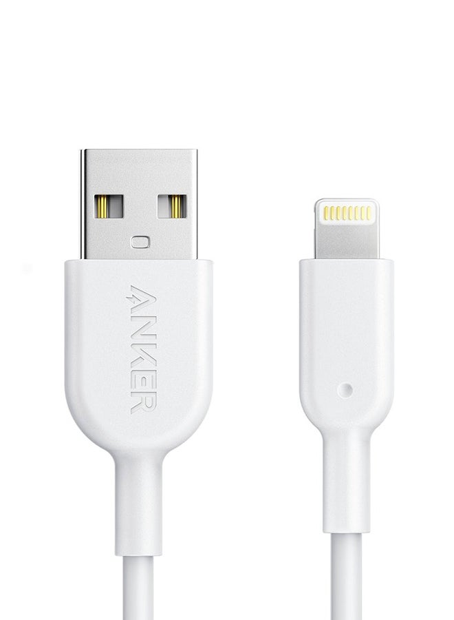 Anker - Powerline II with lightning connector 3ft white - Image 1