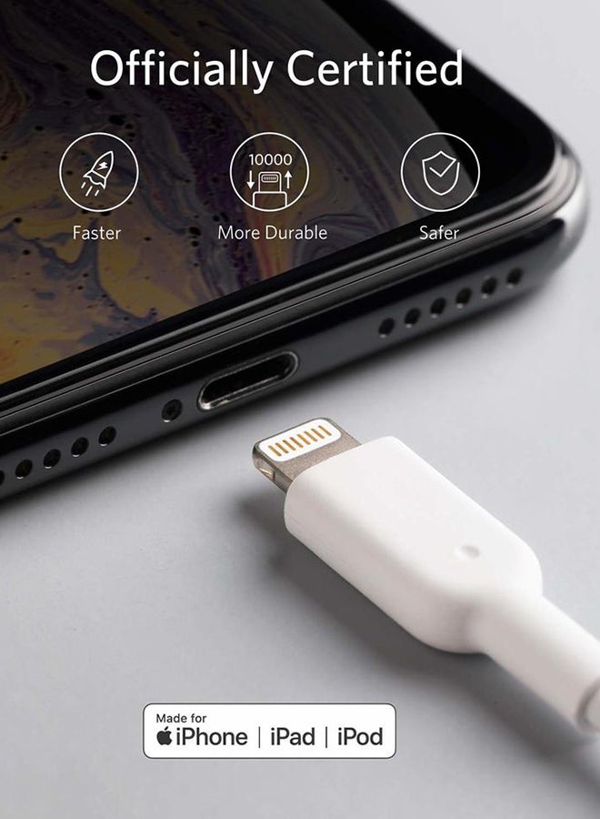 Anker - Powerline II with lightning connector 3ft white - Image 1