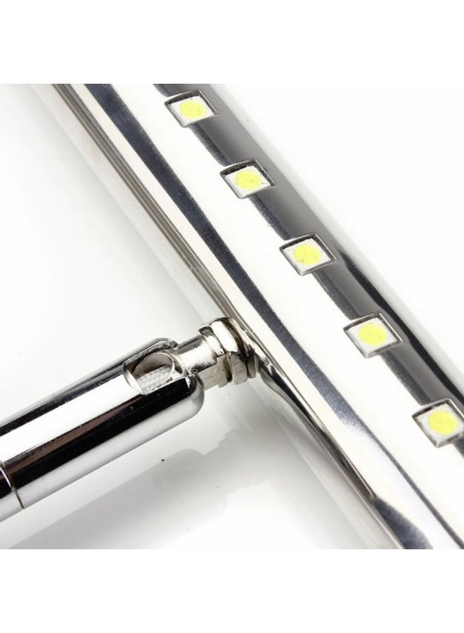 Stainless Steel LED Mirror Wall Lamp White - Image 3