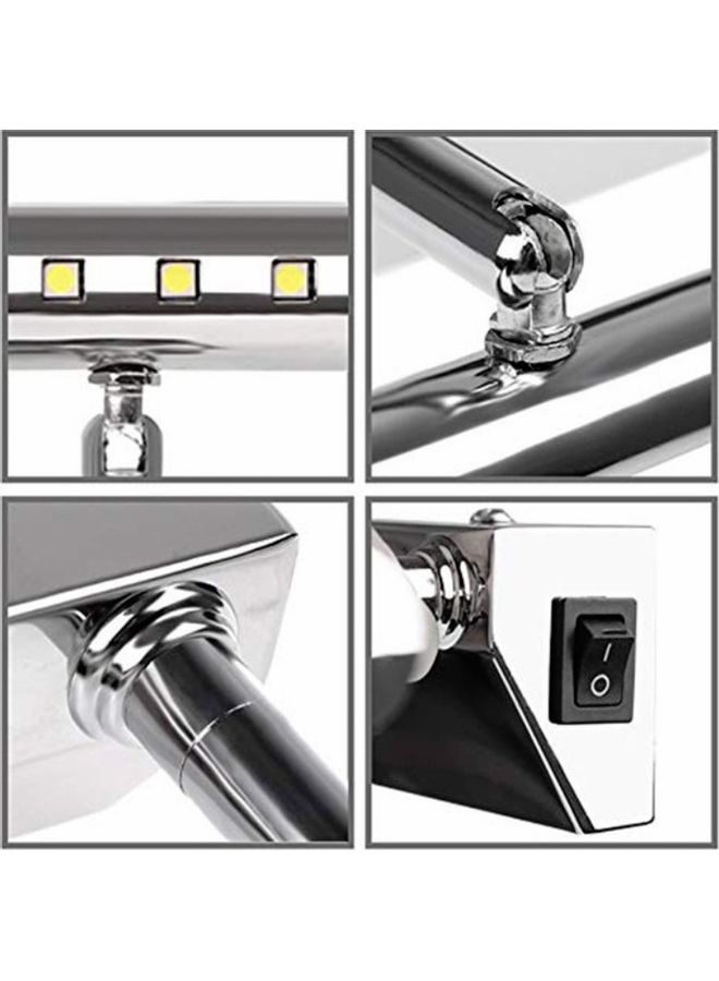 Stainless Steel LED Mirror Wall Lamp White - Image 4