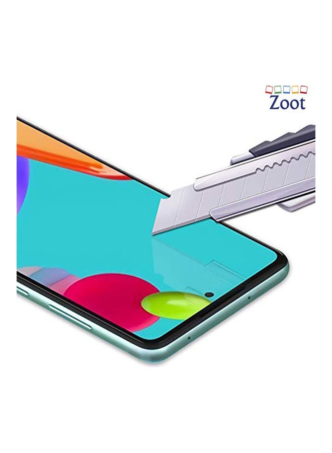Zoot - Tempered Glass Screen Protector With 9H hardness For Samsung Galaxy A52 Black - Image 1