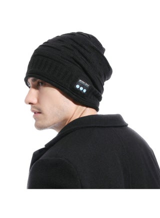 Music Knitted Built-In Led Light Autumn Winter Hiking Hat Black - v1616504250/N44930285V_4