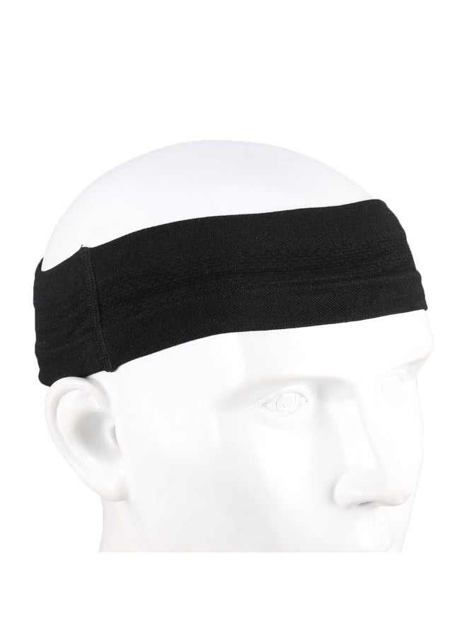 Anti-Slip Professional Sport Moisture Absorption Hair Band Black - Image 3