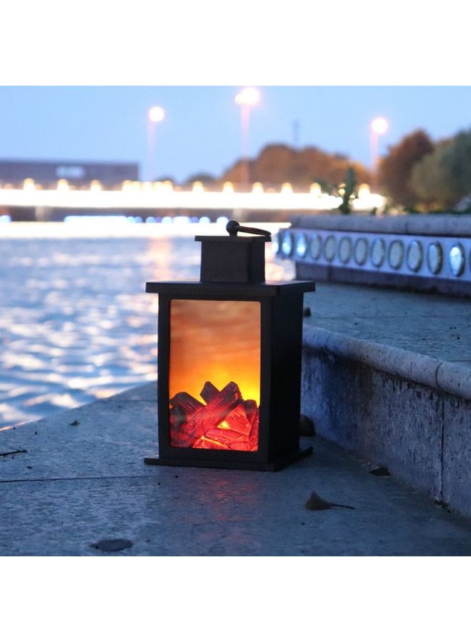 Generic - Artificial Fireplace Retro LED Lamp Multicolour - Image 1