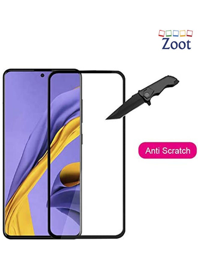 Zoot Tempered Glass Screen Protector With 9H hardness For Samsung Galaxy A71 Black - Image 2