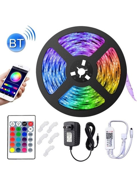 Waterproof Bluetooth RGB LED Light Strip with Remote Control Multicolour 5meter
