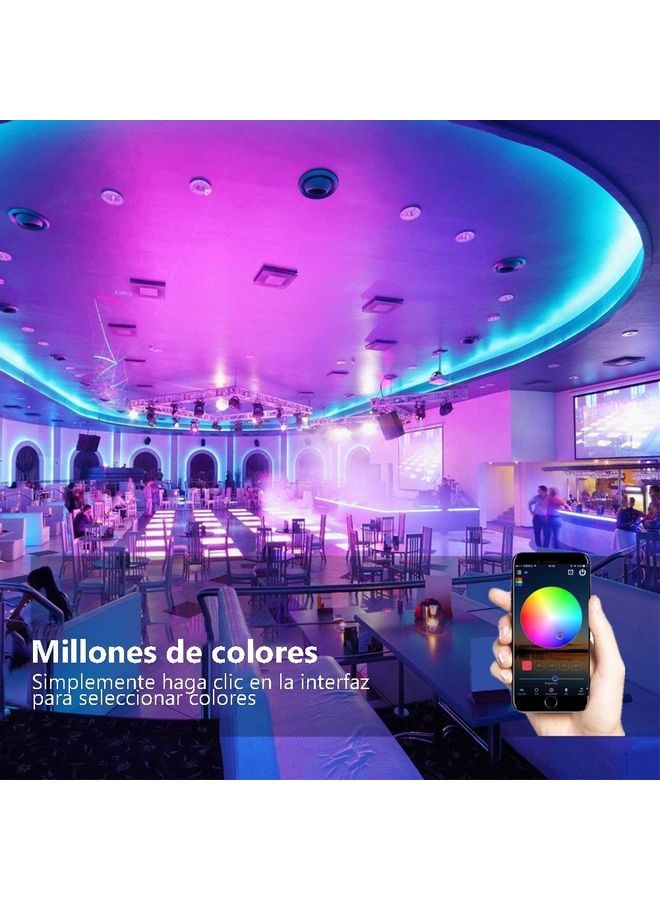 Waterproof Bluetooth RGB LED Light Strip with Remote Control Multicolour 5meter