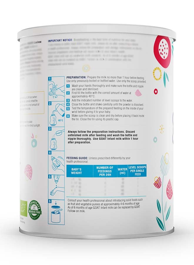 Jovie Organic Goat Infant Milk 400grams  - Image 2