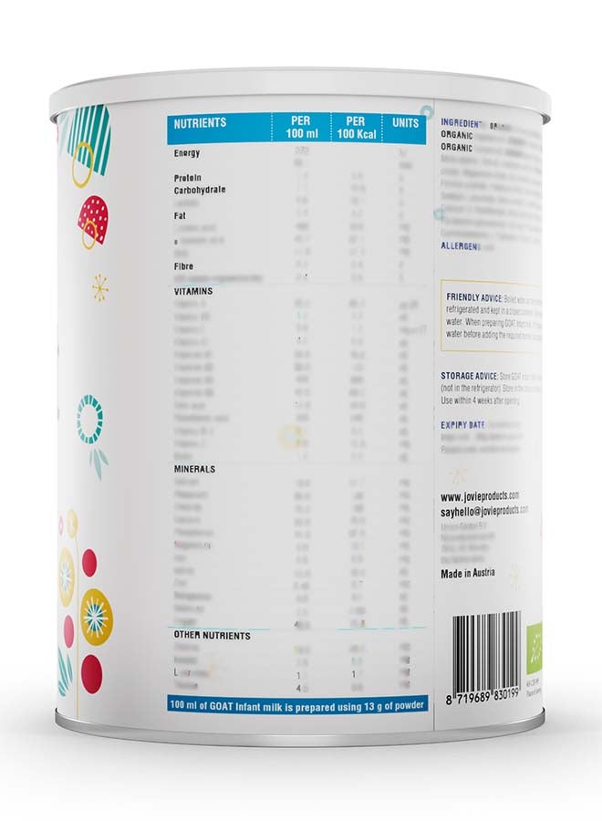 Jovie Organic Goat Infant Milk 400grams  - Image 3