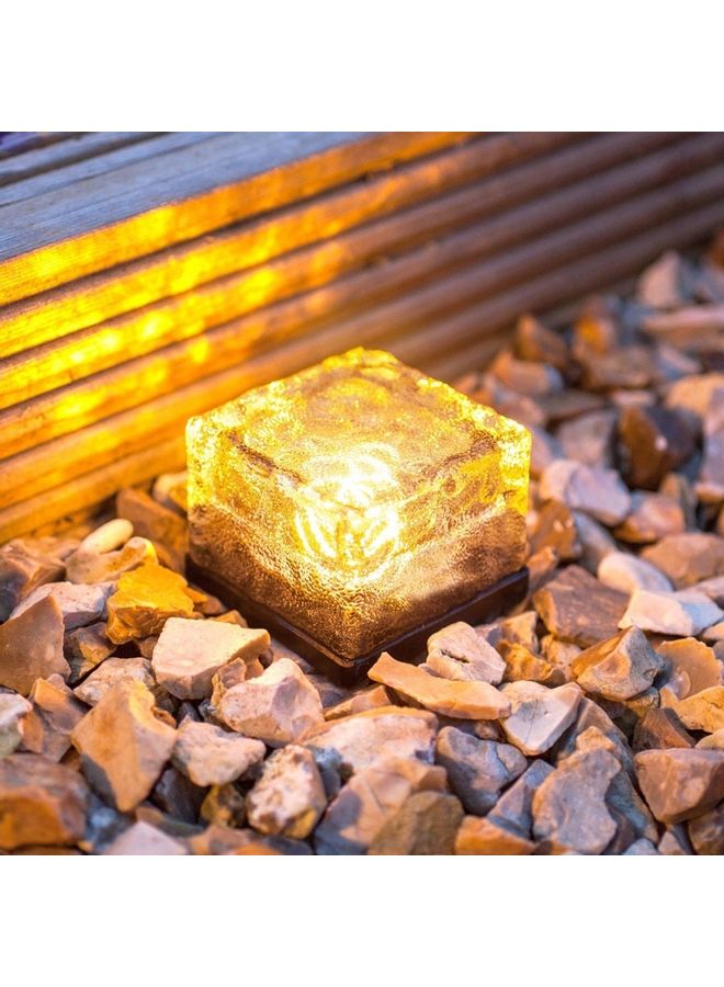 مصباح LED يثبت بالأرض أصفر 7x7x5سم - Image 4