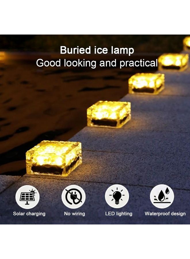 مصباح LED يثبت بالأرض أصفر 7x7x5سم - Image 5