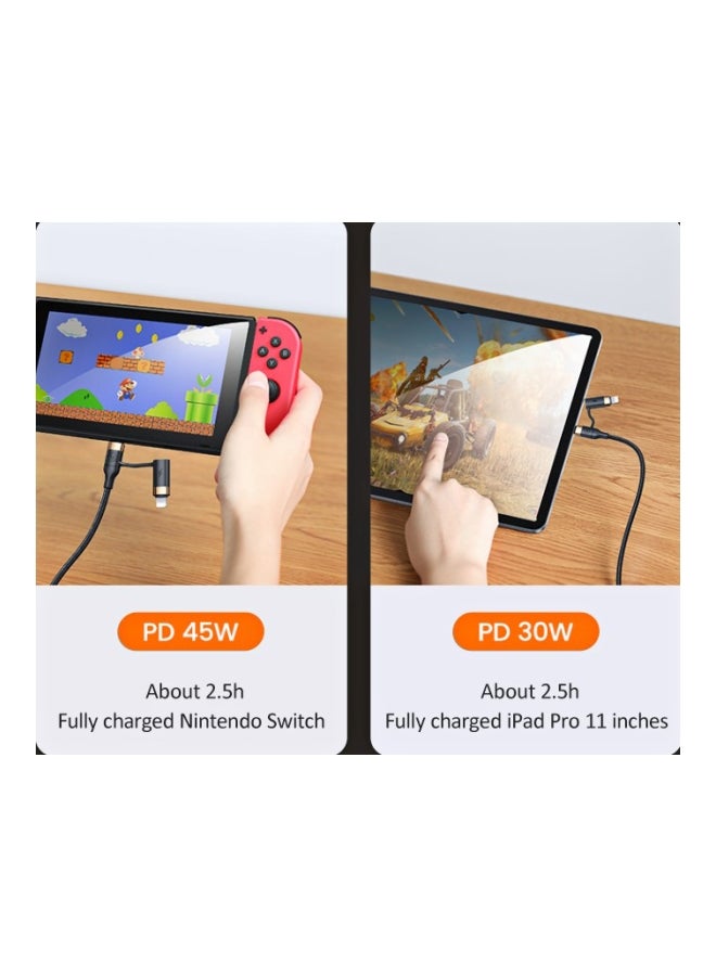 Usams 60W 4-In-1 Multifunction Cable Black - Image 5