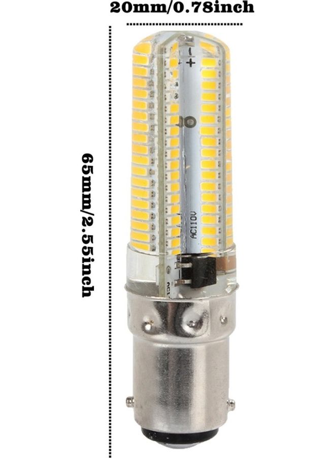 YWXLight - 10-Piece BA15D 7W Silicone LED Corn Bulbs Warm White - Image 1