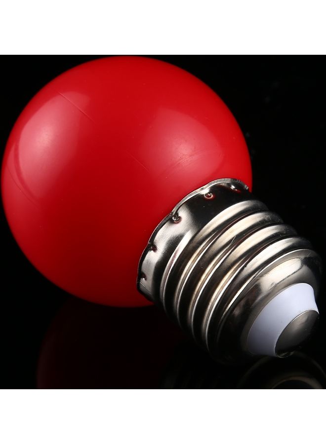 ماركة غير محددة - مجموعة مصابيح LED SMD بقدرة 2 وات مقبس E27 مكونة من 10 قطع . أحمر - Image 1