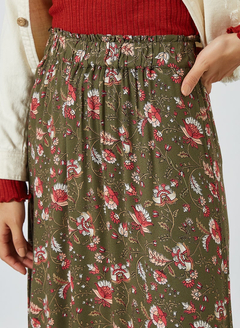 ONLY - Bellis Floral Print Skirt Kalamata - Image 1