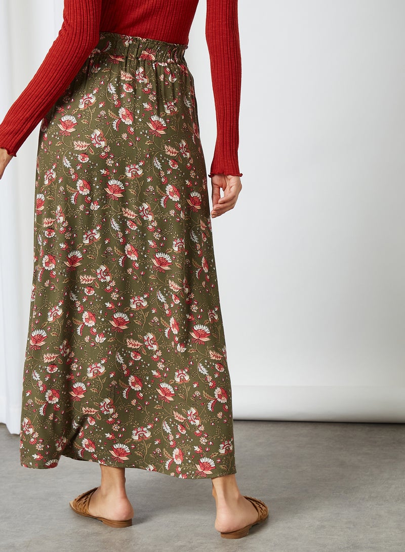 ONLY - Bellis Floral Print Skirt Kalamata - Image 1