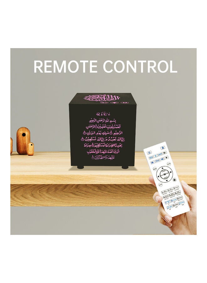 Generic - Intelligent BT Small Speaker 3D Around Portable Mini Qur'An Speaker LU-VQ9-39 Black - Image 1