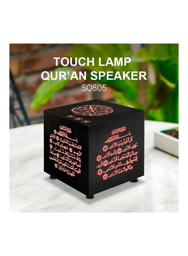 Generic - Intelligent BT Small Speaker 3D Around Portable Mini Qur'An Speaker LU-VQ9-39 Black - Image 1
